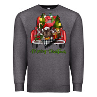 Charcoal Heather merry christmas truck Premium Sweatshirt - RanaPortraitStore