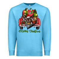 Ocean Blue merry christmas truck Premium Sweatshirt - RanaPortraitStore
