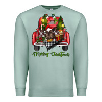 Seafoam merry christmas truck Premium Sweatshirt - RanaPortraitStore