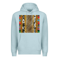 Blue Mist western serape cowhide Premium Hoodie - Jasminsmagicworld