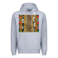 Heather Grey western serape cowhide Premium Hoodie - Jasminsmagicworld