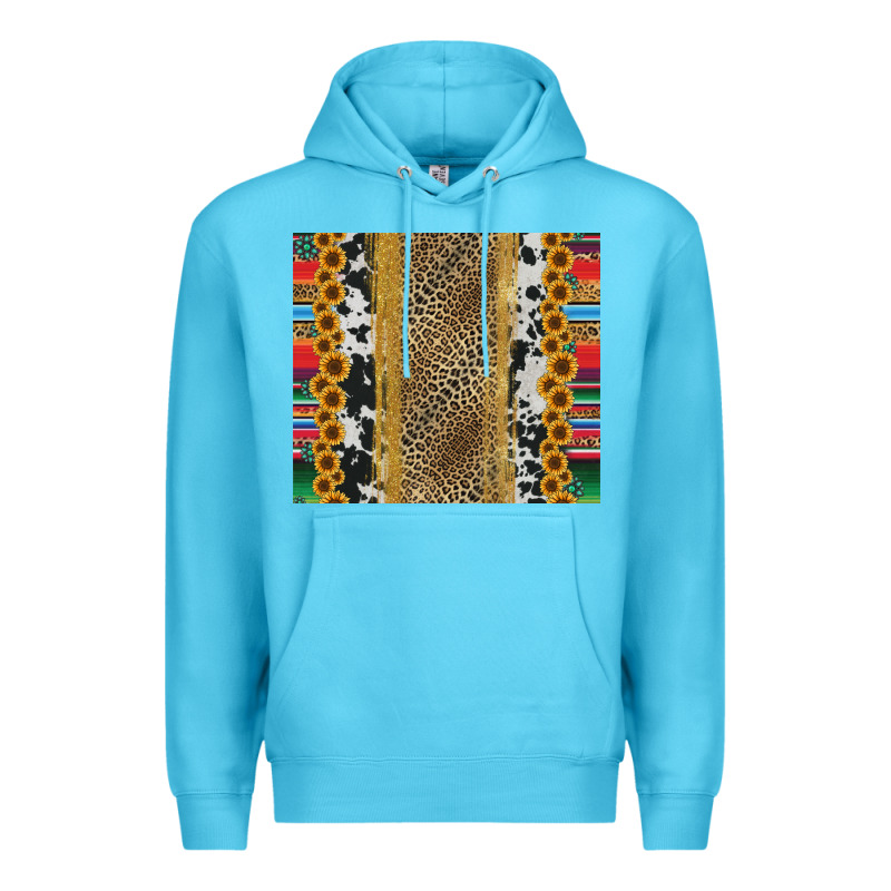 Western Serape Cowhide Premium Hoodie by Jasminsmagicworld | Teevron