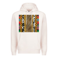 Pale Pink western serape cowhide Premium Hoodie - Jasminsmagicworld