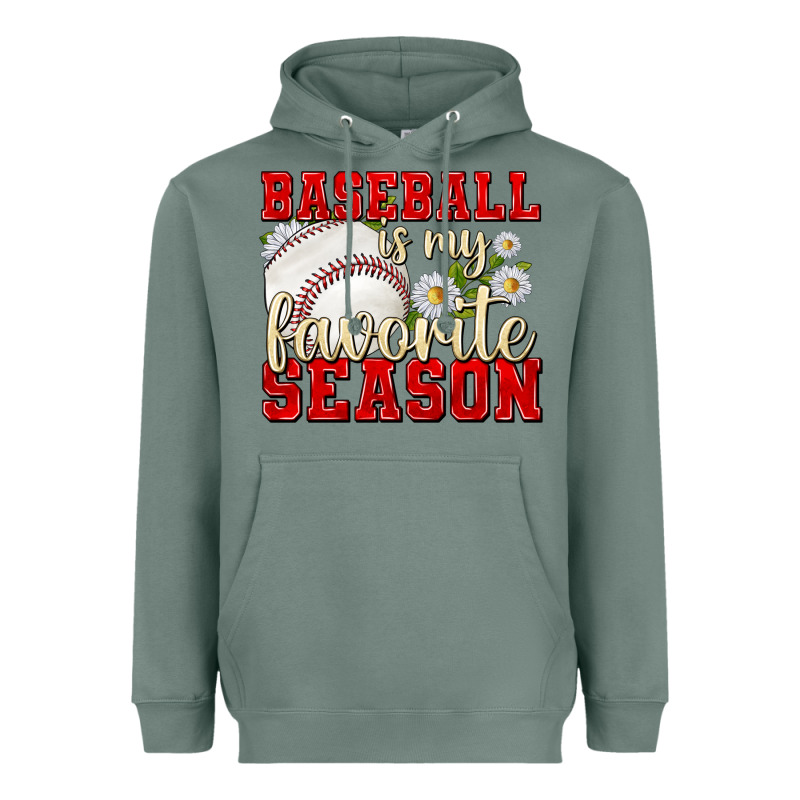 Baseball Is My Favorite Season Heavyweight Hoodie by texasbilliewilder | Teevron