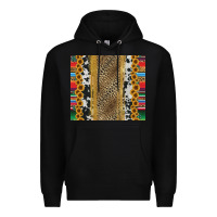 Black western serape cowhide Premium Hoodie - Jasminsmagicworld