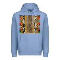 Colony Blue western serape cowhide Premium Hoodie - Jasminsmagicworld