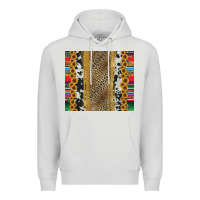 Dove Grey western serape cowhide Premium Hoodie - Jasminsmagicworld