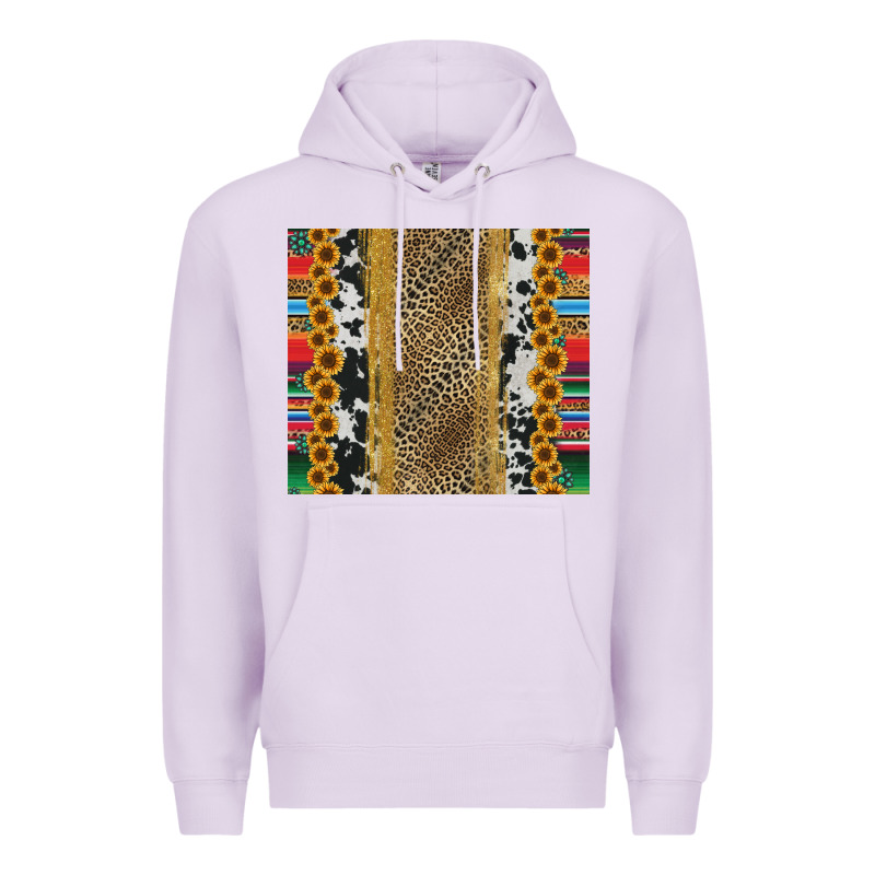 Western Serape Cowhide Premium Hoodie by Jasminsmagicworld | Teevron