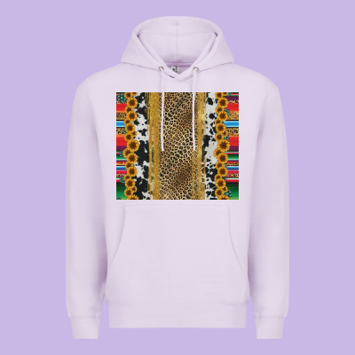 Western Serape Cowhide Premium Hoodie Designed By Jasminsmagicworld