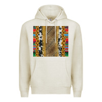 Oatmeal Heather western serape cowhide Premium Hoodie - Jasminsmagicworld