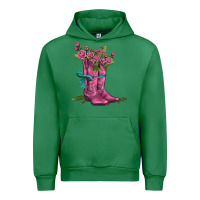 Emerald valentines day western boots and roses Urban Hoodie - AdoDesignShop