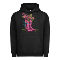 Pigment Black valentines day western boots and roses Urban Hoodie - AdoDesignShop