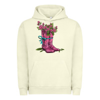 Pigment Pistachio valentines day western boots and roses Urban Hoodie - AdoDesignShop