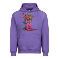 Tulip valentines day western boots and roses Urban Hoodie - AdoDesignShop
