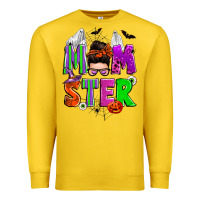 Lemon halloween momster messy bun Premium Sweatshirt - Zillion Design Studio