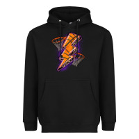 Black basketball lightning bolt Heavyweight Hoodie - Zillion Design Studio