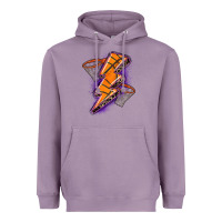Lavender basketball lightning bolt Heavyweight Hoodie - Zillion Design Studio