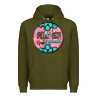 Army Green nurse round earrings 3 Premium Hoodie - BundleAndBundleShop