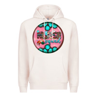 Pale Pink nurse round earrings 3 Premium Hoodie - BundleAndBundleShop