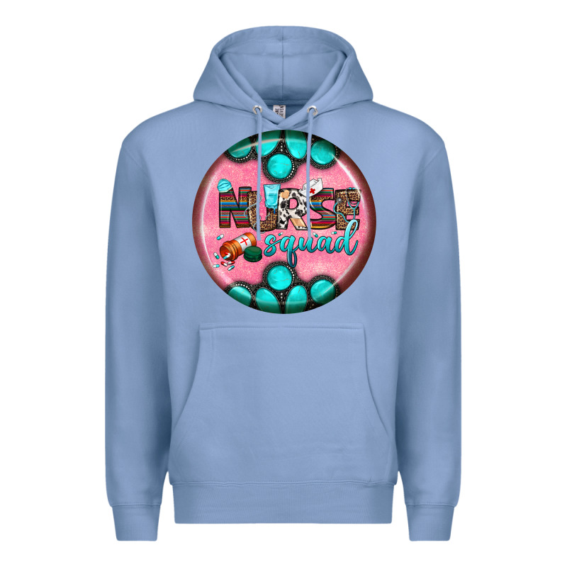 Nurse Round Earrings 3 Premium Hoodie by BundleAndBundleShop | Teevron