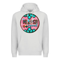 Dove Grey nurse round earrings 3 Premium Hoodie - BundleAndBundleShop
