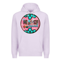 Lilac nurse round earrings 3 Premium Hoodie - BundleAndBundleShop