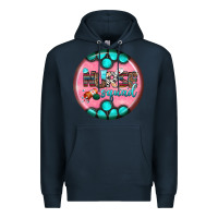 Navy nurse round earrings 3 Premium Hoodie - BundleAndBundleShop