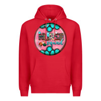 Red nurse round earrings 3 Premium Hoodie - BundleAndBundleShop