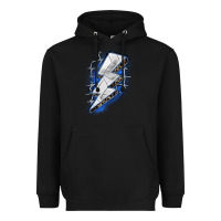 Volleyball Lightning Bolt Heavyweight Hoodie | Teevron