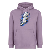Lavender volleyball lightning bolt Heavyweight Hoodie - Zillion Design Studio