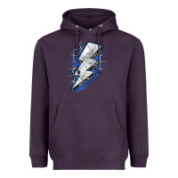 Plum volleyball lightning bolt Heavyweight Hoodie - Zillion Design Studio