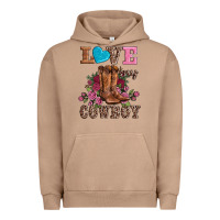 Pigment Burro valentines day love my cowboy Urban Hoodie - AdoDesignShop