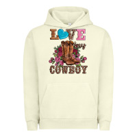 Pigment Pistachio valentines day love my cowboy Urban Hoodie - AdoDesignShop
