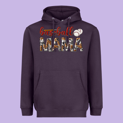 Heavyweight Hoodie baseball mama