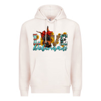 Pale Pink love dobermans Premium Hoodie - Artiststas