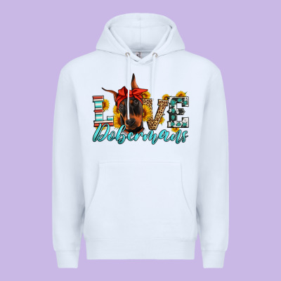 Love Dobermans Premium Hoodie Designed By Artiststas