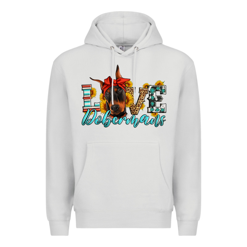 Love Dobermans Premium Hoodie by Artiststas | Teevron