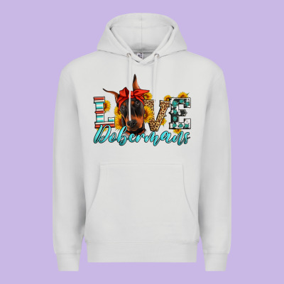 Love Dobermans Premium Hoodie Designed By Artiststas