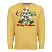 Antique Gold merry christmas baseball Premium Sweatshirt - RanaPortraitStore