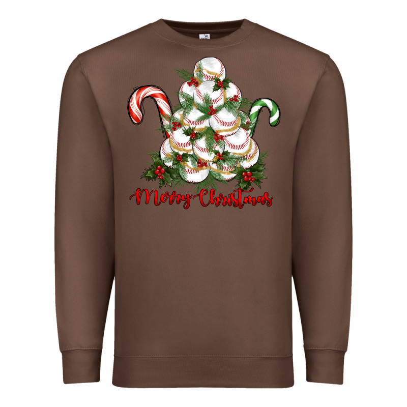 Merry Christmas Baseball Premium Sweatshirt by RanaPortraitStore | Teevron