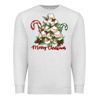 Oatmeal Heather merry christmas baseball Premium Sweatshirt - RanaPortraitStore