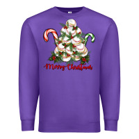 Purple merry christmas baseball Premium Sweatshirt - RanaPortraitStore