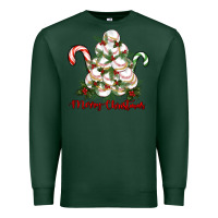 Sports Green merry christmas baseball Premium Sweatshirt - RanaPortraitStore