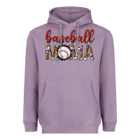 Lavender baseball mama with leopard Heavyweight Hoodie - texasbilliewilder