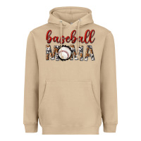 Mushroom baseball mama with leopard Heavyweight Hoodie - texasbilliewilder