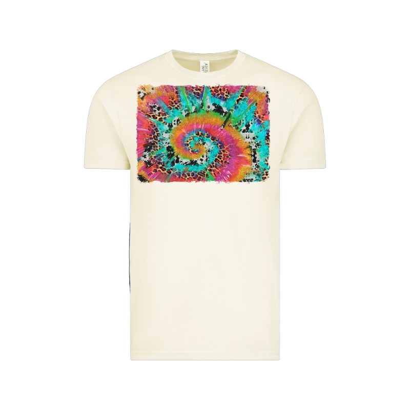 Tie Dye Leopard Cowhide Glitter Background Vintage Tee by Artiststas | Teevron