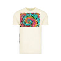 Vintage Arctic tie dye leopard cowhide glitter background Vintage Tee - Artiststas