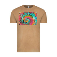 Vintage Camel tie dye leopard cowhide glitter background Vintage Tee - Artiststas
