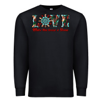 Black love make this house a home Premium Sweatshirt - RanaPortraitStore