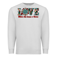Dove Grey love make this house a home Premium Sweatshirt - RanaPortraitStore